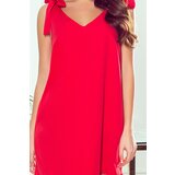 Numoco Dress with a bow on the shoulders and a ruffle | Shoptok.si