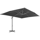  Konzolni vrtni suncobran s aluminijskom šipkom 4x3 m crni | shoptok.hr