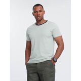 Ombre Men's T-shirt with raw finish - gray-green | Eponuda.ba
