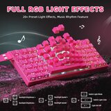 Attack Shark gaming tastatura R82HE magnetic Switches/8KHz/RT/Snap tap/dks/mt/tgl/pink countur | Eponuda.com