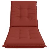  Jastučić za ležaljku GEMERT 100% poliester Crvena - Crvena 190 x 60 x 9 cm Melange | shoptok.hr