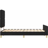  Krevetna konstrukcija s uzglavljem Crna 140 x 200 cm tkanina | shoptok.hr