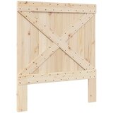  Okvir za krevet s uzglavljem sivi 90x200 cm masivna borovina | shoptok.hr