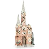  Ukrasna figura kuća Crăciun LED Svjetlo Roza Glazba Bijela Smeđa Zelena magnezij 20 x 125 x 55 cm | shoptok.hr