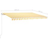 Tenda na ručno uvlačenje 450 x 300 cm žuto-bijela | shoptok.hr