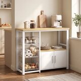  Kuhinjska polica za odlaganje s kliznim košarama i ormarićem podloga za mikrovalnu pećnicu 100 x 35 x 80 cm bijela | shoptok.hr