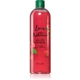 Love Nature Organic Mint & Raspberry čistilni piling gel z vonjem maline 500 ml