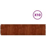  Rubnjaci za travnjak 10 kom fleksibilni 25x103 cm čelik COR-TEN | shoptok.hr