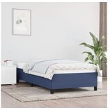  Posteljni okvir moder 90x190 cm blago | Shoptok.si