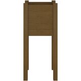  Vrtna sadilica smeđa boja meda 31x31x70 cm od masivne borovine | shoptok.hr