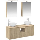  Set ormarića za kupaonicu 5 kom. Hrast sonoma Konstruirano drvo | shoptok.hr