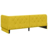 vidaXL kutni okvir kreveta s uzglavljem žuta 80 x 200 cm baršun | shoptok.hr