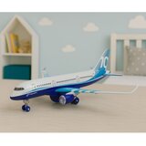  Putnički avion s povlačivim motorom, metalni, svjetla, zvukovi, 23 cm | shoptok.hr