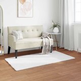  Faux Rabbit Fur Rug Olite Bijelo 60 x 110 cm Poliester | shoptok.hr