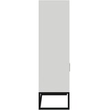  Visoka komoda bijela 60 x 35 x 125 cm od konstruiranog drva | shoptok.hr