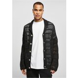 Urban Classics Plus Size Crocheted Cardigan black Cene