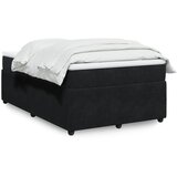 vidaXL Box spring postelja z vzmetnico črna 120x200 cm žamet Cene