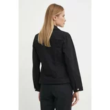 Sisley Jeans jakna ženska, črna barva