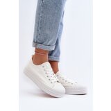 EVENTO Women's White Fabric Sneakers Staneva | Shoptok.si