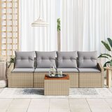  Set od 5 vrtnih sofa s jastucima bež Poli ratan akacija | shoptok.hr