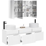  Set ormarića za kupaonicu 4 kom. Bijela Konstruirano drvo | shoptok.hr
