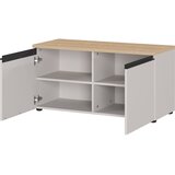 Germania Sivo-bež/u svijetloj prirodnoj boji ormarić za cipele s klupom 96x49x41 cm Cormano – | shoptok.hr