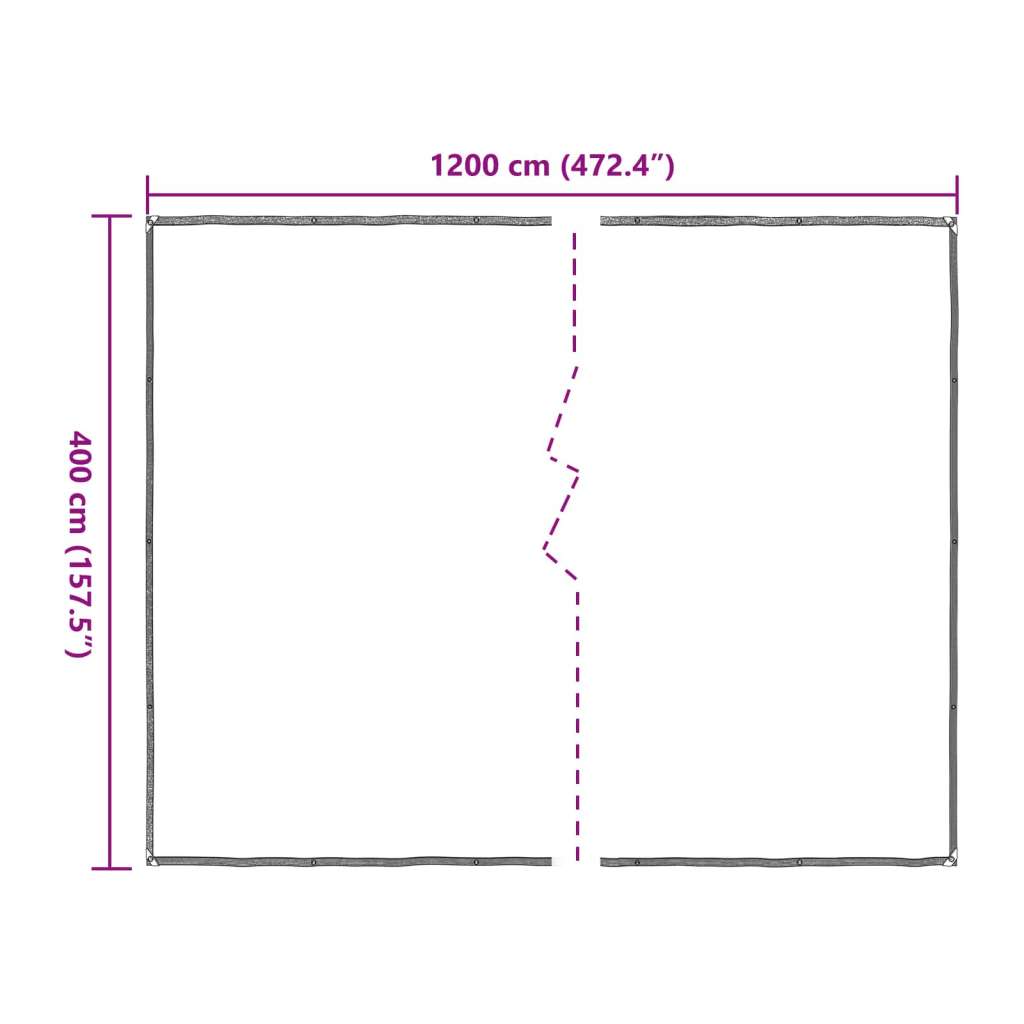 CERADA s rupama *Transparent*an 4 x 12 m Polietilen - 4 x 12 m | shoptok.hr
