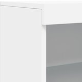  Komoda s LED svjetlima bijela 60,5x37x100 cm | shoptok.hr