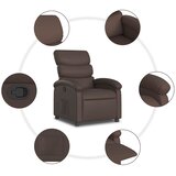  Naslonjač od umjetne kože smeđi | shoptok.hr