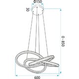 Toolight Viseća stropna lampa G153-CP gold | shoptok.hr