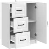  Kreveta s ladicama Bijela visokog sjaja 66 x 34,5 x 87 cm | shoptok.hr