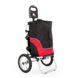 duramaxx Carry Red, voziček za bicikel, ročni voziček, maks. nosilnost 20 kg, črno rdeč | Shoptok.si