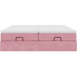 vidaXL okvir kreveta s madracima ružičasti 200x200cm baršunasti | shoptok.hr