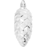  Božićna kuglica s četinicom 40 pcs Srebrno Plastika | shoptok.hr