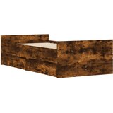  Okvir kreveta s ladicama boja dimljenog hrasta 90x200 cm | Eponuda.com