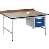 RAU Delovna miza, nastavljiva po višini, 800 - 850 mm, plošča iz nerjavnega jekla, ŠxG 750 x 800 mm | Shoptok.si