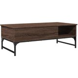  Stolić za kavu boja hrasta 100 x 50 x 35 cm od drva i metala | Eponuda.ba