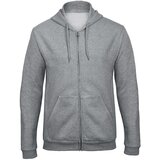  MAJICA DUGI RUKAVI ZIP B&C ID.205 270G SVIJETLO SIVA M | Shoptok.si