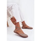 Zazoo Women's Suede Ballet Flats Barefoot With Straps 191 Gray | shoptok.hr