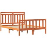  Konstrukcija postelje 2 pcs Voskast rjav 160 x 200 cm, (5000102342) | Shoptok.si