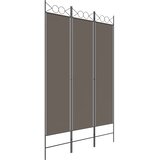 Sobna pregrada s 3 panela antracit 120 x 220 cm od tkanine | shoptok.hr