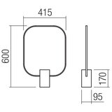  Redo 01-1227 - LED Prigušiva stona lampa DOM LED/21W/230V crna | Eponuda.com