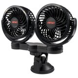 Shumee DVOJNI AVTO VENTILATOR 4" 12V Z PRISESKOM, (21390985) | Shoptok.si
