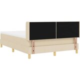 Box Postelja z vzmetnico z vzmetnico krema 200 x 160 cm Poliester, (5000142073) | Shoptok.si