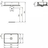 Ideal Standard Lavabo IDEAL STANDARD STRADA II 60x40 nadgradni četvrtasti (T299901) | Eponuda.com