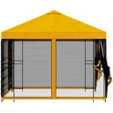  Vrtna sjenica sa stranicama 3 x 3 m Žuta Poliester i čelik | shoptok.hr
