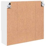 vidaXL Ogledalna omara s polico Bela 59 x 17 x 55 cm Konstruiran les | Shoptok.si