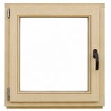  Leseno okno brez kljuke (80 x 80 cm, Smer odpiranja: Levo, Natur) | Shoptok.si