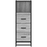 vidaXL Kopalniška omarica siva sonoma 35x37,5x100 cm inženirski les | Shoptok.si