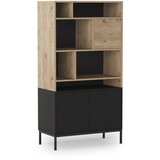 Marckeric Črn/v naravni barvi regal v hrastovem dekorju 90x170 cm Marion – | Shoptok.si